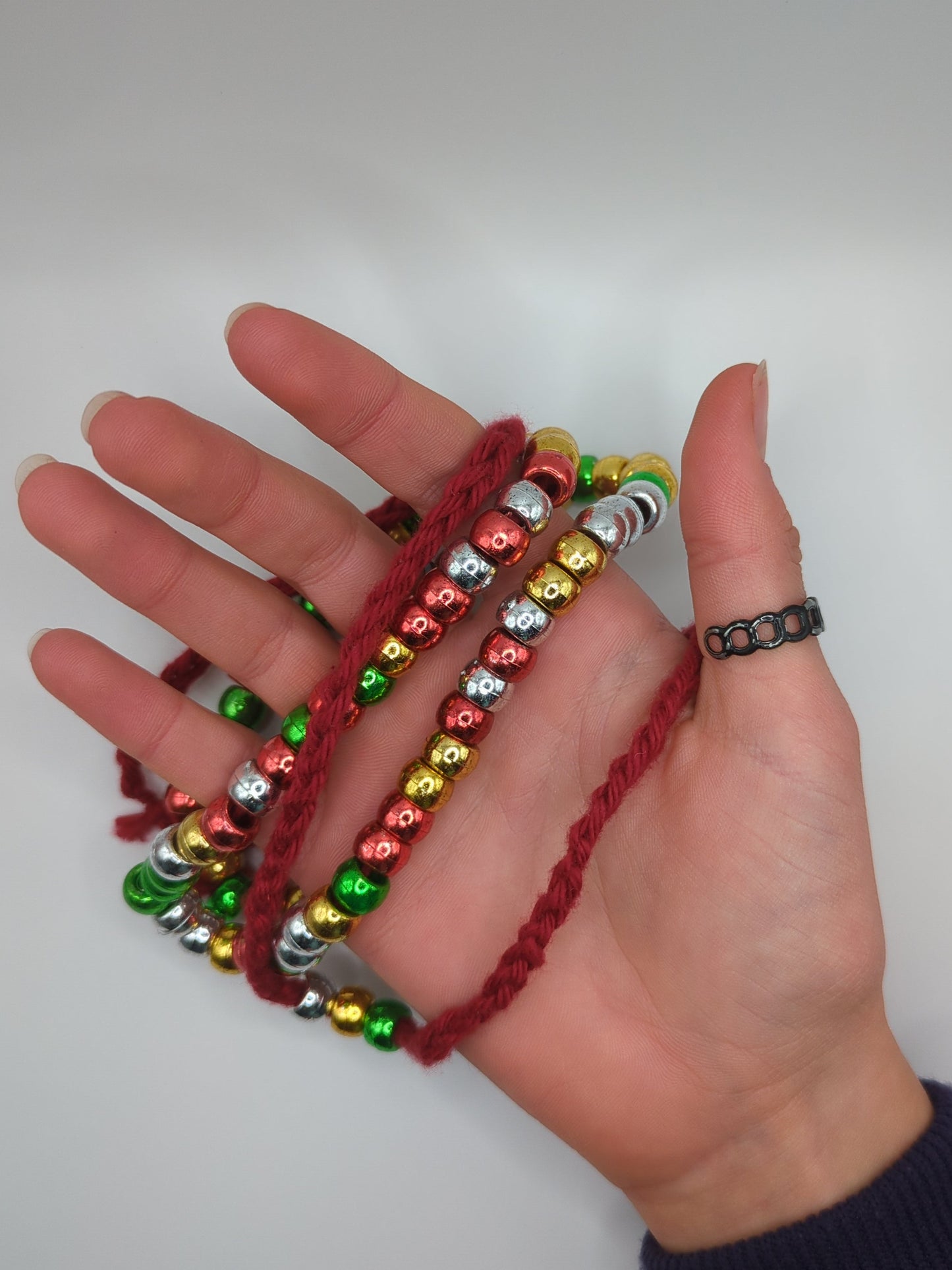 Cheerful Christmas Necklace Duo, child size